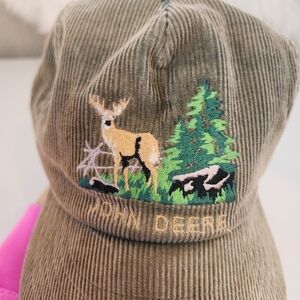 Vintage John Deere Corduroy Baseball Cap Trucker Hat Mens 1990s 90s Gorpcore